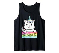 Unicat Caticorn Meowgical Unicorn Cat Hombres Mujeres Niños Niñas Camiseta sin Mangas