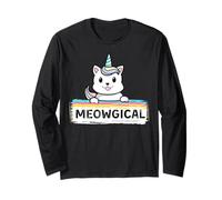 Unicat Caticorn Meowgical Unicorn Cat Hombres Mujeres Niños Niñas Manga Larga