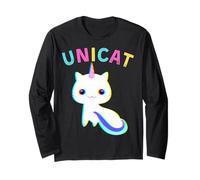 Unicat Caticorn Meowgical Unicorn Cat Hombres Mujeres Niños Niñas Manga Larga
