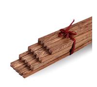 Unichart Juego de palillos chinos, madera natural orgánica, ébano, 10 pares, sin cera ni pintura