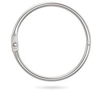 Uniclife Anillas Encuadernar de Hojas Sueltas Anillas de Metal Lisas de 5 cm para Tarjetas Fotos y Archivos Organizadores de Alta Resistencia para la Oficina la Escuela y el Hogar, 12 Unidades