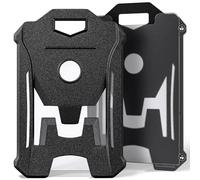 Uniclife Porta Tarjetas Identificativas de Gran Resistencia Estuche Vertical de Plástico Duro con Ventana Transparente y Clip Ajustado Funda Tarjeta identificación para Escolar e Oficina, 2 Unidades