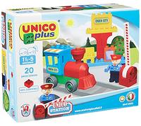 Unico City 8547 - Juego de construcción de estación de Tren (20 Piezas, tamaño pequeño)