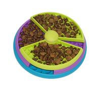 Único rompecabezas para perros, juguete para gatos, ralentiza la alimentación para mejor salud, enriquecimiento, divertido juguete giratorio, cuenco antideslizante para mascotas, cuenco para comer