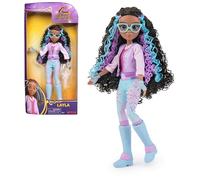 Unicorn Academy, muñeca de Layla con Cabello con mechas, 5 Accesorios de Moda y Herramienta de Peinado, 24 cm, Juguetes de muñecas y Unicornios para niñas a Partir de 4 años