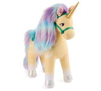 Unicorn Academy Oficial Leaf, Peluche, Juguetes Unicornio para Niñas a Partir de 1 año, Amarillo, 38 cm, 6067597