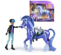 Unicorn Academy Set - Rory y Unicornio Storm con crines y Cola Reales y Cepillo, Aprox. 12 cm Grandes Figuras Originales de la Popular Serie Netflix, para niños a Partir de 4 años