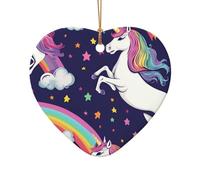 Unicorn Accessories - Estrella de cerámica para decoración navideña tradicional o vintage