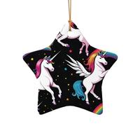 Unicorn Accessories - Estrella de cerámica para decoración navideña tradicional o vintage