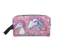 Unicorn Accessories03 - Neceser de viaje impreso, neceser de maquillaje, bolsa de cosméticos, bolsa colgante para mujeres y hombres, gimnasio diario