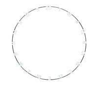 Unicorn Anillo numérico para Diana | Eclipse Ultra Visible | Metal | Claridad y Enfoque adicionales | Blanco estándar
