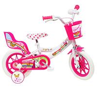 Unicorn Bicicleta para niños, Blanco-Rosa, 12" (30,5 cm)