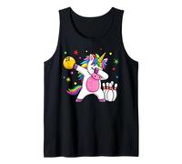 Unicorn Bowling Dab Camiseta sin Mangas