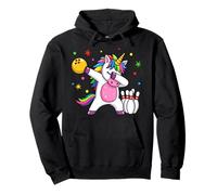 Unicorn Bowling Dab Sudadera con Capucha