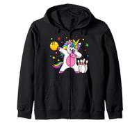 Unicorn Bowling Dab Sudadera con Capucha
