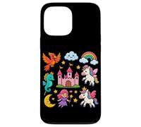 Unicorn Castle Rainbow Dreams Fantasía Carcasa para iPhone 13 Pro MAX