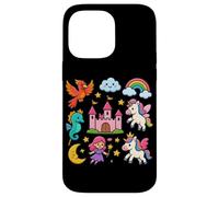 Unicorn Castle Rainbow Dreams Fantasía Carcasa para iPhone 14 Pro MAX