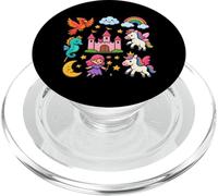 Unicorn Castle Rainbow Dreams Fantasía PopSockets PopGrip para MagSafe