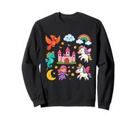 Unicorn Castle Rainbow Dreams Fantasía Sudadera