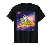 Unicorn Cat Dinosaur Pizza Galaxy Fantasy Cute Animal Lover Camiseta