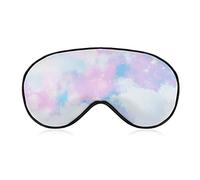 Unicorn Cloud Sky Sleep Mask Blindfold Pink Magical Galaxy Ajustable Super-Smooth Soft Eye Mask Cover para Hombres Mujeres Viajes y siesta