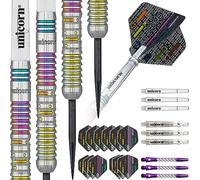 Unicorn Código Chris Dobey 90% Tungsteno Dardo de Punta de Acero, Unisex, Multicolor, 21 g