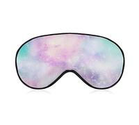 Unicorn Color Galaxy Sleep Mask Blindfold Pink and Purple Ajustable Super-Smooth Soft Eye Mask Cover para Hombres Mujeres Viajes y siesta
