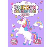 Unicorn Coloring Book for Girls 4-8: Big Cute Kawaii Unicorn Designs | Fun and Easy Coloring Book for Girls | Perfect for Toddlers, Kids, Gifts, and Party Favors !