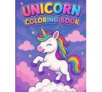 Unicorn Coloring Book for Kids: Easy, large-print unicorn coloring pages for boys and girls • A4 size • Thick lines • Kid-friendly scenes
