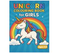 Unicorn Colouring Book for Girls Ages 4-8: 40 Magical Designs for Fun and Creativity | Big Bold Images for Kids | Sparkle, Color & Smile! | Single Sides Pages