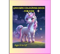 Unicorn Colouring book for kids, Age-3 to 12