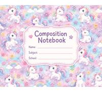 Unicorn Composition Notebook: Half Composition 7.50 x 6 100 pages