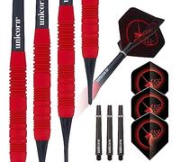 Unicorn Core Plus | Red Brass | Dardos de Punta Suave, Unisex, Rojo, 16 g