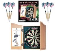 Unicorn Bristle Kabinette Striker Home Dart Center Darts Centre, Hombre, Negro/Blanco/Azul/Rojo/marrón, Talla única