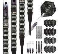 Unicorn Darts Noir Gary Anderson - Dardos (70 por ciento, Punta Blanda), Color Negro