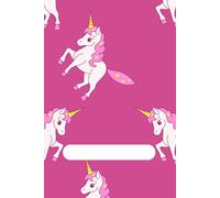 Unicorn Dreams Notebook - Magical Journal with Pink Fantasy Cover: Lined Notebook with Dark Pink Background and Adorable Unicorn Pattern - 120 Pages for Kids, Teens, and Fantasy Lovers
