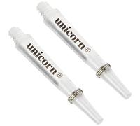 Unicorn Ejes de Dardos | Gripper 3 Mirage | Nylon Duradero | Transparente | 3 Tallos | Corto 34,4 mm