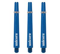 Unicorn Ejes de Dardos | Gripper 3 | Nylon Duradero | Azul | 3 Tallos | Corto 34,4 mm