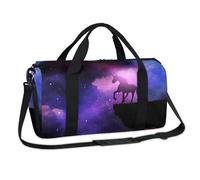 Unicorn Galaxy - Bolsa deportiva de lona para fin de semana con diseño de unicornio y caballo, bolsa de viaje informal para viajes, gimnasio, equipaje, para niños, niñas, niños, mujeres y hombres