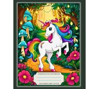 Unicorn Galaxy Glow: Wide Ruled Composition Notebook for Girls: A Cute and Magical Unicorn Notebook for Writing, School Notes, Doodles, and Journaling ... Girls Ages 6-12 Who Love Space and Sparkles