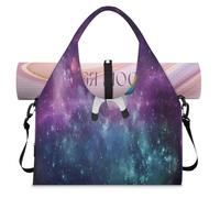Unicorn Galaxy Nebula - Bolsa deportiva para mujeres y hombres, bolsa de viaje de fin de semana con compartimento para zapatos, bolsa de hombro para yoga, gimnasio, viajes, color, L, Organizador de