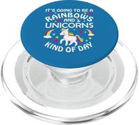 Unicorn Girls Funny It's Going to be a Rainbows and Unicorns PopSockets PopGrip para MagSafe