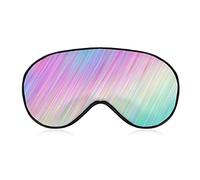 Unicorn Glitter Shiny Sleep Mask Gradient Lines Blindfold para dormir Elástico Blackout Eye Mask Cover para toda la noche de sueño, viaje y siesta