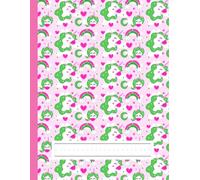 Unicorn, Hearts, Rainbow and Stars: Primary Story Journal - Dotted Midline and Picture Space | Grades K-2 Composition School Exercise Book | 100 Story Pages - Big Size 8.5'' x 11'' | For Little Girls