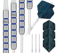 Unicorn Heritage Range Maestro 1985 - Juego de Dardos (Punta de Acero, 80% tungsteno Natural, con Detalles Azules, 22 g)