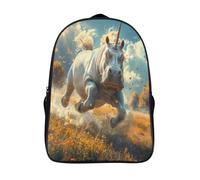 Unicorn Hippo Mochila Infantil, Mochila 3D Mochila Guardería Pequeña Para Niñas Mochila Linda Para Preescolar Con Correa Para El Pecho 40x28x16cm