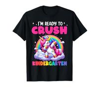 Unicorn I'm Ready to Crush Kindergarten Rainbow Girls Kid Camiseta