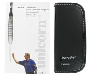 Unicorn John Lowe W/C Ambassador, 23 g, 90% de tungsteno, Color Plateado