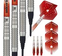 Unicorn Striker-Dardos de Punta Suave de tungsteno 80%, Unisex, Rojo, 21 g