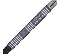 Unicorn Juego de Dardos de Punta Blanda | Michael 'The Bully Boy' Smith Noir Organic | Barriles de tungsteno 70% con Revestimiento de Titanio Negro | 19 g